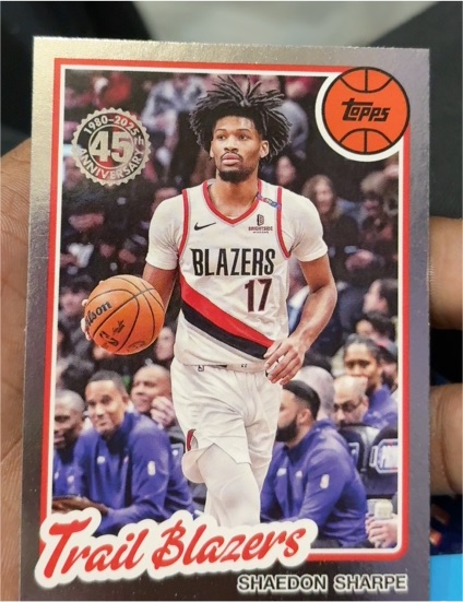2025-26 Topps Basketball #80BK-35 Shaedon Sharpe — front