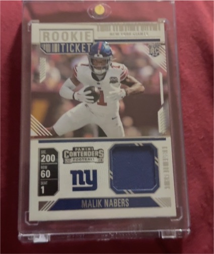 2024 Panini Contenders #RTS-MNS Malik Nabers Rookie Ticket — front