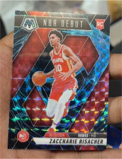 2024-25 Panini Mosaic NBA Debut #10 Zaccharie Risacher — front