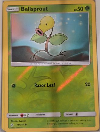 2019 Pokemon Sun & Moon Unbroken Bonds #13 Bellsprout — front