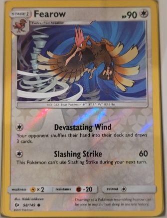 2017 Sun & Moon #98 Fearow — front