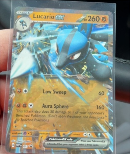 2023 Pokémon Scarlet & Violet #017 Lucario ex — front