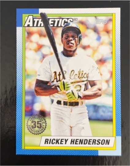 1990 Topps #T90-46 Rickey Henderson — front