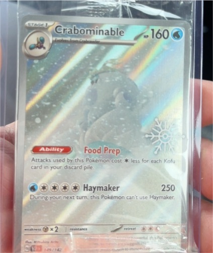 2025 Pokémon Holiday Calendar #149 Crabominable — front