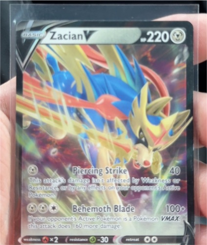 2023 Pokemon Crown Zenith #095 Zacian V — front
