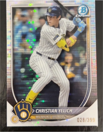 2025 Bowman Chrome #70 Christian Yelich — front