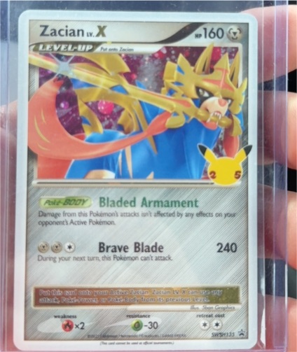 2021 Pokémon SWSH #135 Zacian LV.X — front