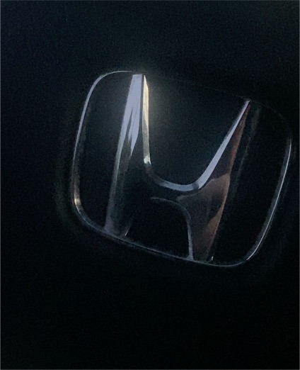 Honda Steering Wheel H Emblem Badge — front