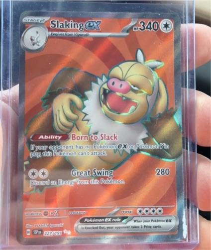 2024 Pokemon Surging Sparks #227 Slaking ex — front