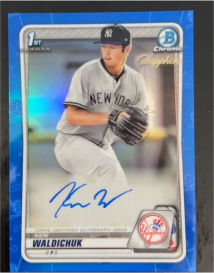 2020 Bowman Chrome Sapphire #53 Ken Waldichuk — front
