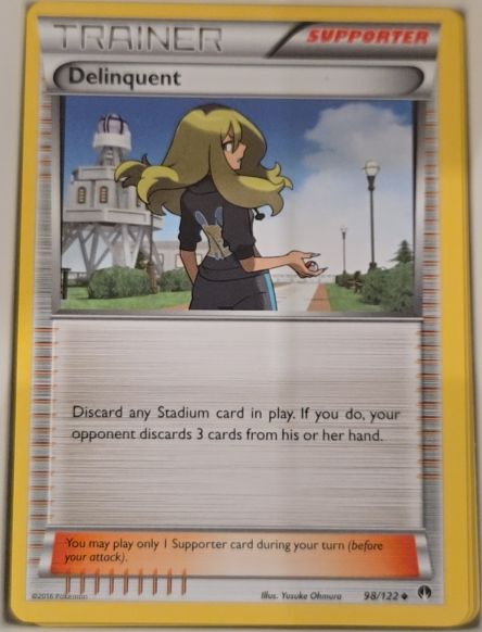 2016 Pokémon XY BREAKpoint #98 Delinquent — front