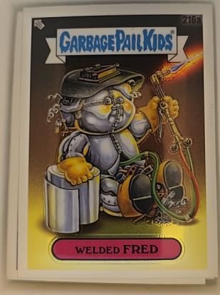 2022 Topps Chrome Garbage Pail Kids #216a Welded Fred — front