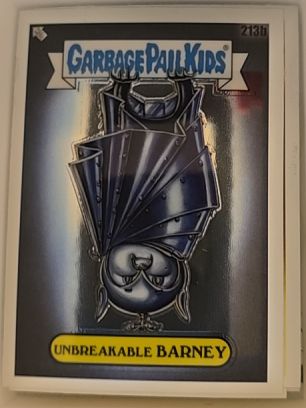 2022 Topps Chrome Garbage Pail Kids Series 5 #213b Unbreakable Barney — front