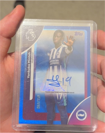 2026 Topps Premier League #AC-YM Yankuba Minteh — front