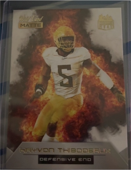 2022 Wild Card Matte Rookie Heat #RH-17 Kayvon Thibodeaux — front