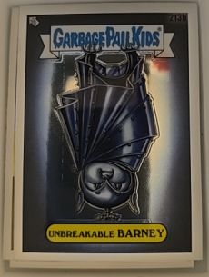2022 Topps Chrome Garbage Pail Kids #213B Unbreakable Barney — front