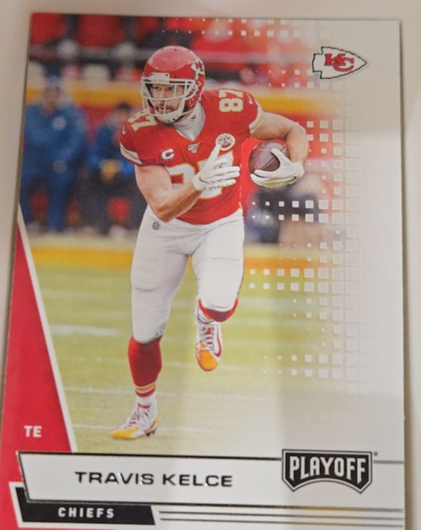 2020 Panini Playoff #84 Travis Kelce — front