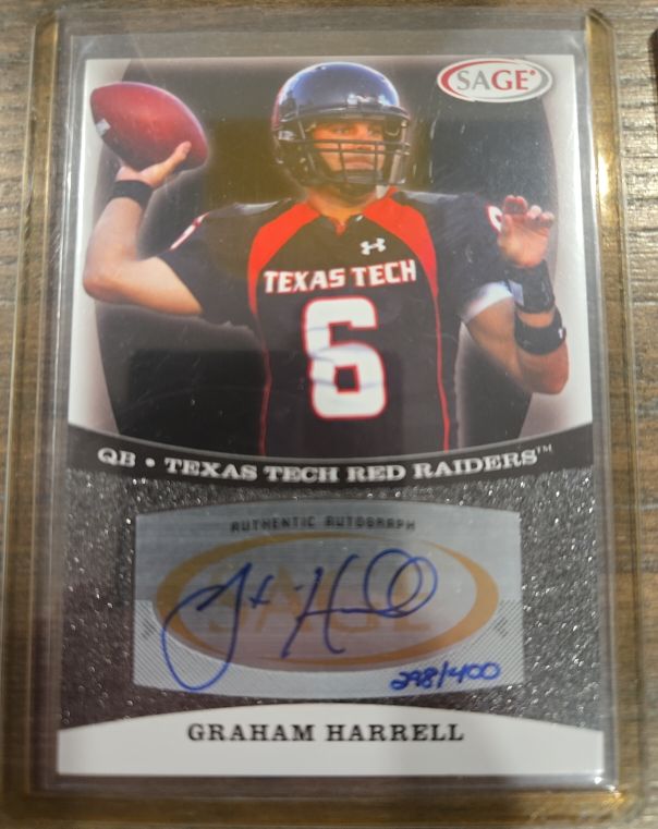 2009 SAGE Autographs Silver #A19 Graham Harrell — front