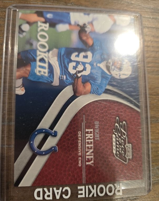 2002 Playoff Piece of the Game Rookie Dwight Freeney — front