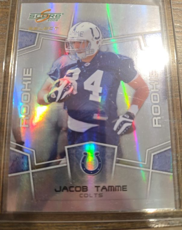 2008 Score Select Rookie Jacob Tamme — front