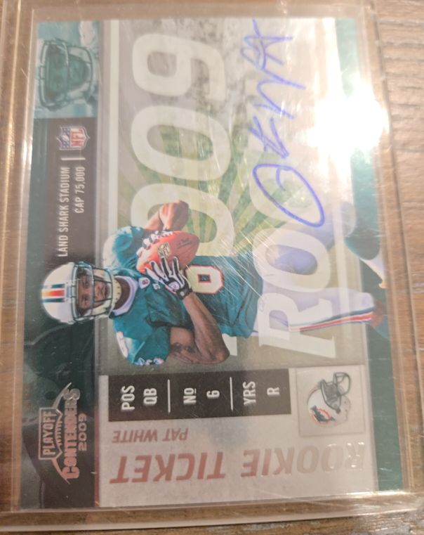 2009 Playoff Contenders #6 Pat White Rookie Ticket — front