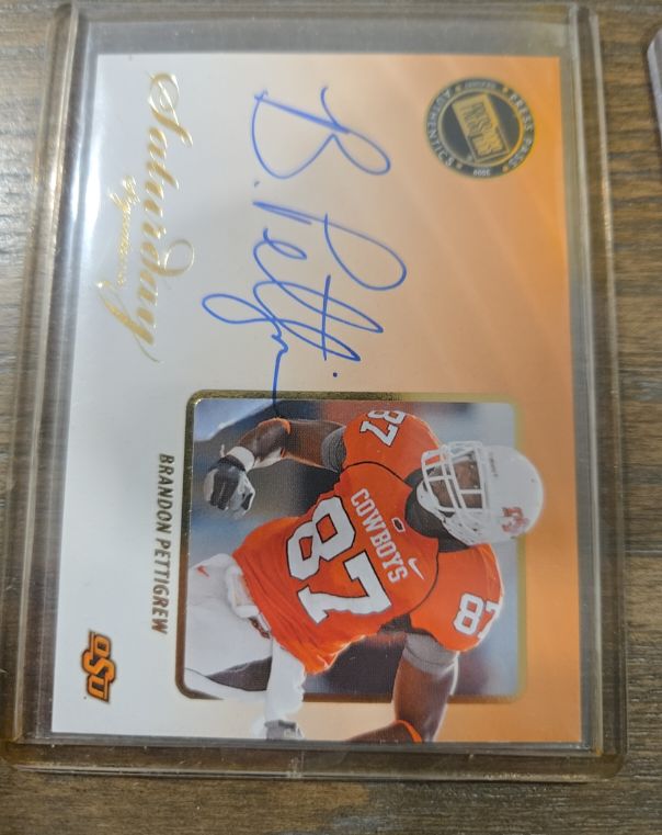 2009 Press Pass Legends Saturday Signatures #SS-BP Brandon Pettigrew — front