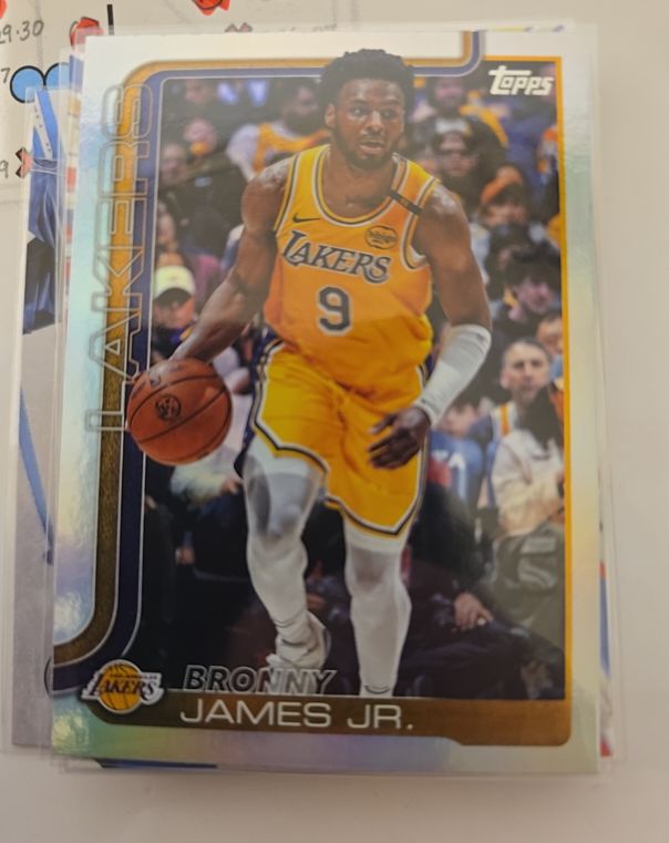 2025-26 Topps #152 Bronny James Jr. — front