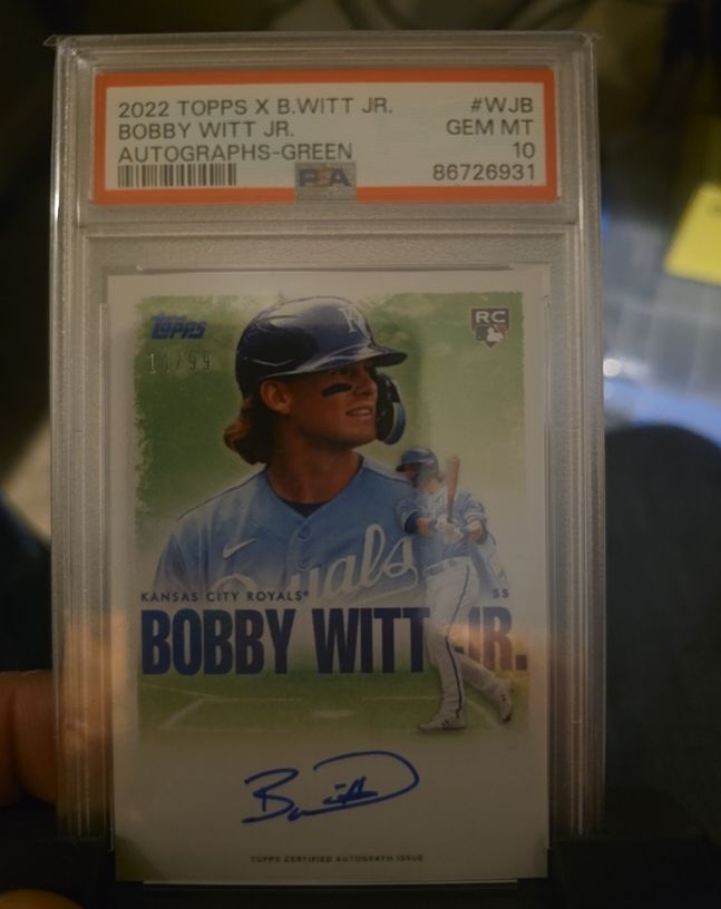 2022 Topps X Bobby Witt Jr. #WJB — front