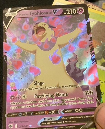 2022 Pokémon SWSH10: Astral Radiance #053 Hisuian Typhlosion V — front