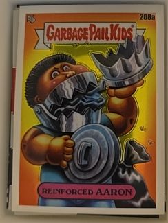 2022 Topps Chrome Garbage Pail Kids Series 5 #208a Reinforced Aaron — front