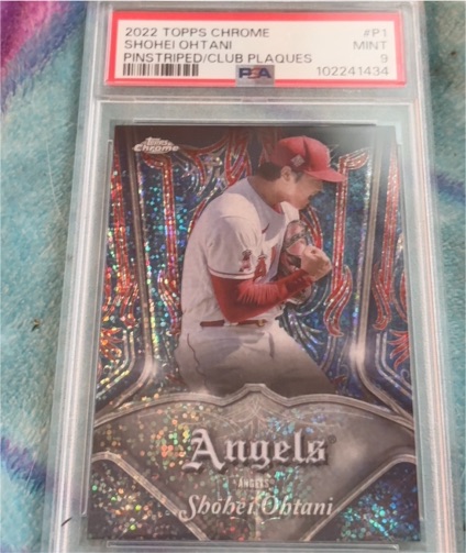 2022 Topps Chrome #P-1 Shohei Ohtani Pinstriped — front