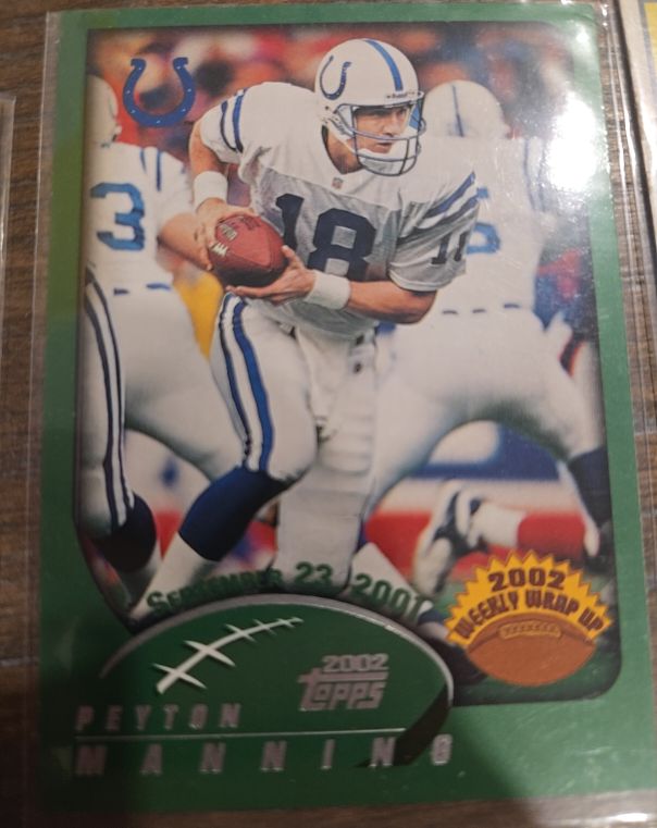 2002 Topps #292 Peyton Manning Weekly Wrap Up — front