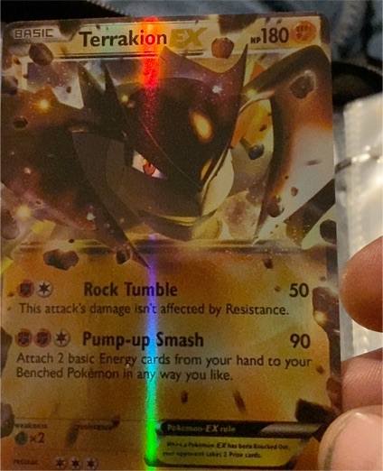2012 Pokémon Black & White Dragons Exalted #71 Terrakion-EX — front