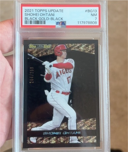 2021 Topps Update Black Gold #BG13 Shohei Ohtani — front