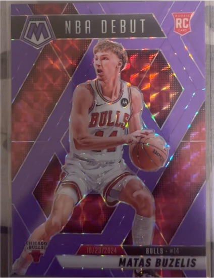 2024-25 Panini Mosaic #257 Matas Buzelis NBA Debut — front