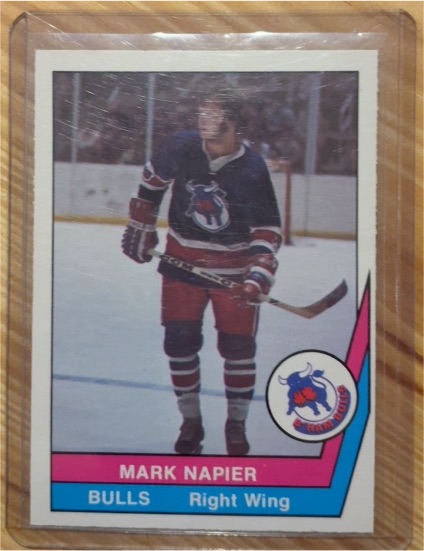 1977-78 O-Pee-Chee WHA #12 Mark Napier — front