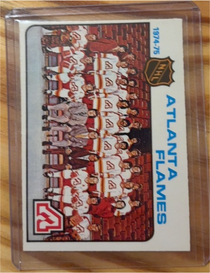 1975-76 O-Pee-Chee #85 Atlanta Flames Team — front