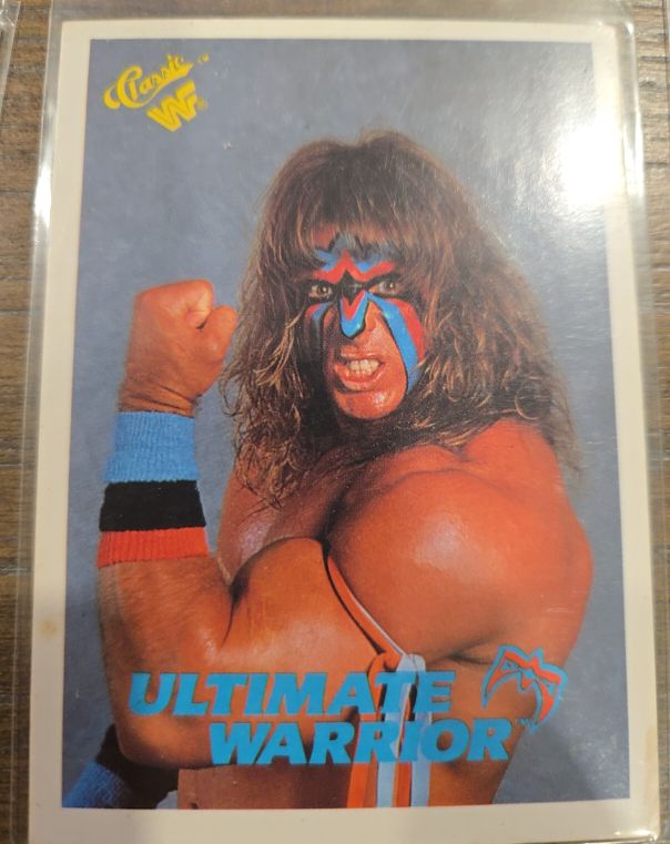 1990 Classic WWF Ultimate Warrior #127 — front