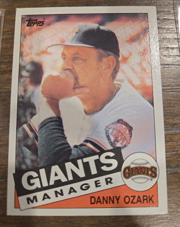 1985 Topps #365 Danny Ozark — front
