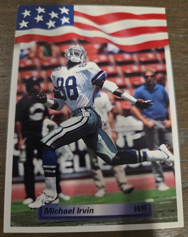 1992 All World #241 Michael Irvin Dallas Cowboys — front