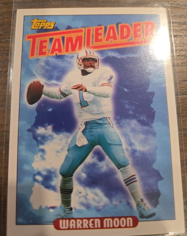 1993 Topps #265 Warren Moon Houston Oilers — front