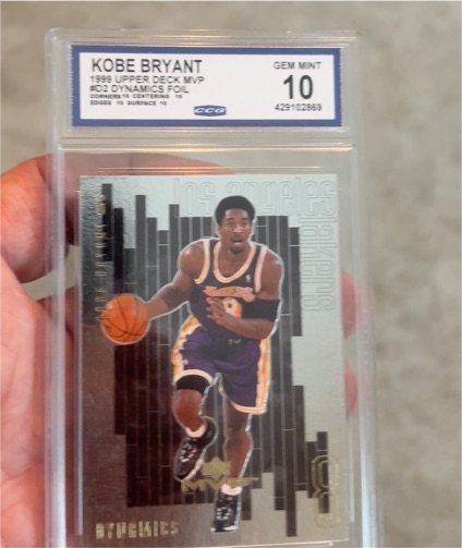 1999 Upper Deck MVP #02 Kobe Bryant Dynamics Foil — front