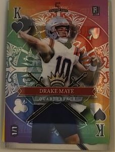 2024 Wild Card 5 Card Draw #5 Drake Maye — front