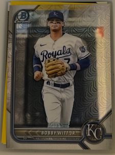 2022 Bowman Chrome Mojo Refractor #BCP-146 Bobby Witt Jr. — front