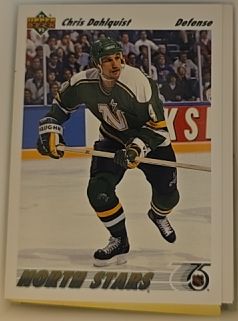 1991-92 Upper Deck #307 Chris Dahlquist — front