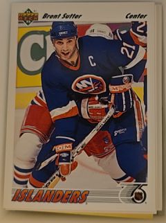 1991-92 Upper Deck #140 Brent Sutter — front