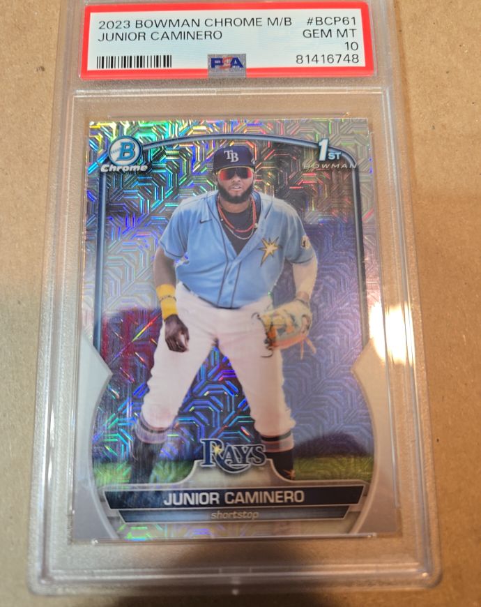2023 Bowman Chrome #BCP-61 Junior Caminero — front
