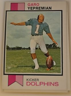 1973 Topps #465 Garo Yepremian — front