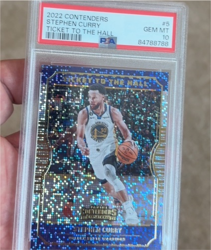 2022 Panini Contenders #5 Stephen Curry Ticket To The Hall — front