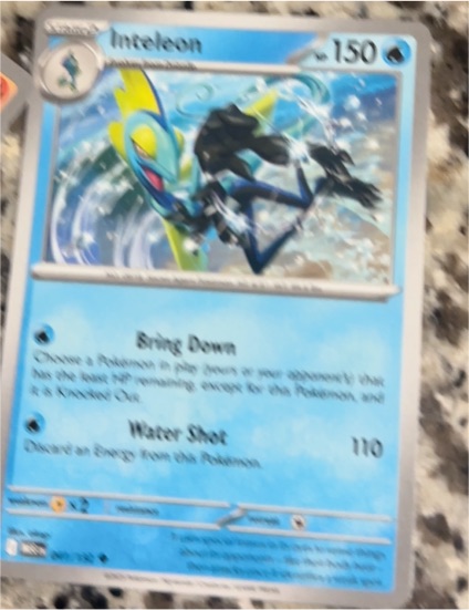 2022 Pokémon ME01: Mega Evolution #041 Inteleon — front